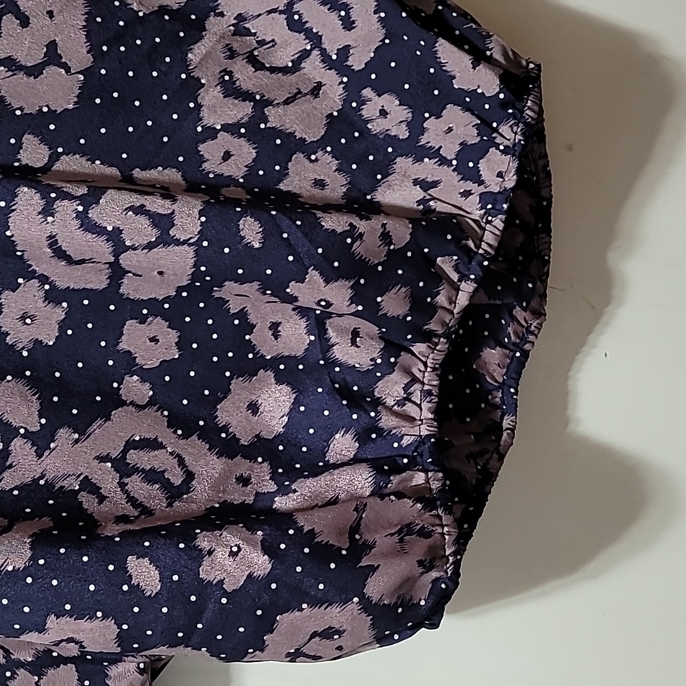 Anthropology Sunday In Brooklyn Floral Batwing Sleeve Top - Brown And Navy Small - Picture 4 of 12